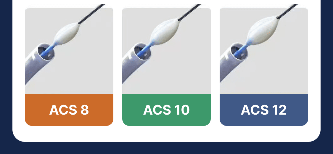 ACS 8、ACS 10和ACS 12抽吸分离器型号视觉对比
